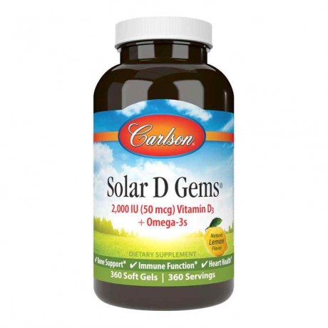 Solar D Gems 2000 IU Vitamin D3 Omega-3