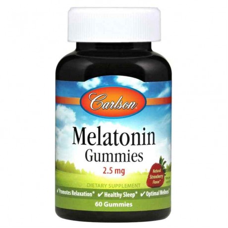 Melatonin Gummies 2.5 Mg with Natural Strawberry Flavor