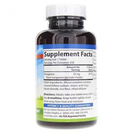 Chelated Manganese 20 Mg