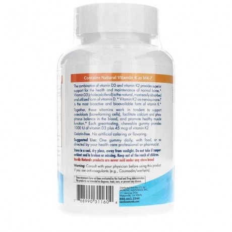 Vitamin D3 + K2 Gummies