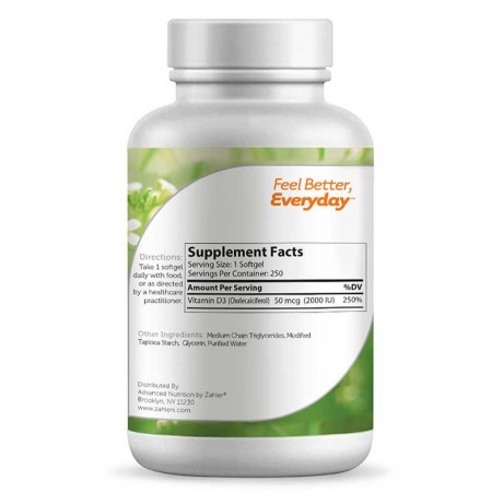 Vitamin D3 2000 IU (50mcg)