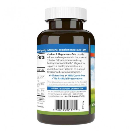 Calcium & Magnesium Gels, Carlson Labs