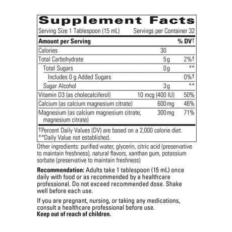 Liquid Calcium Magnesium 2:1 Orange Vanilla