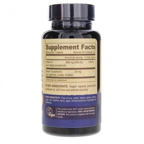 Vegan Vitamin E with Mixed Tocopherols