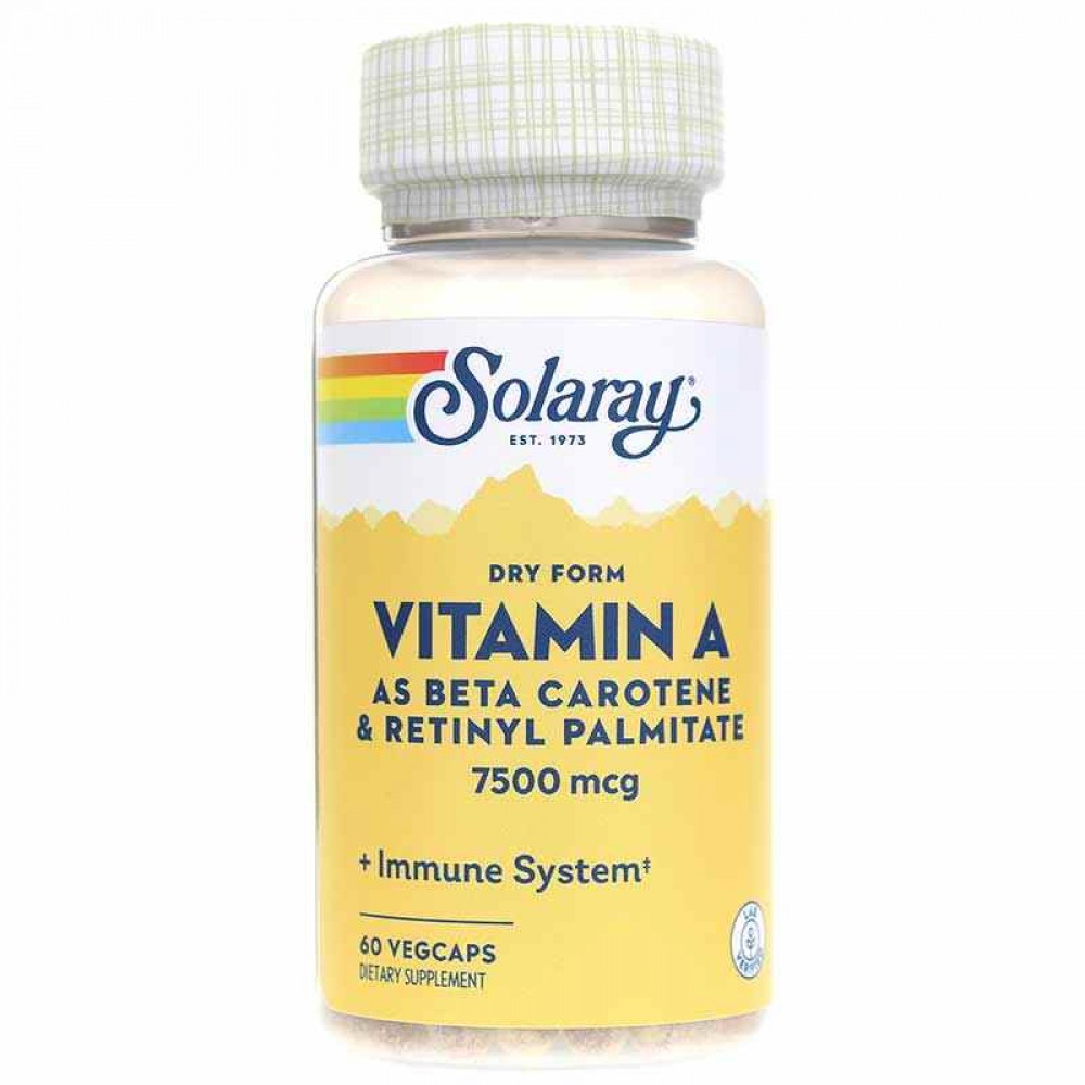 Solaray Dry Vitamin A 7500 Mcg