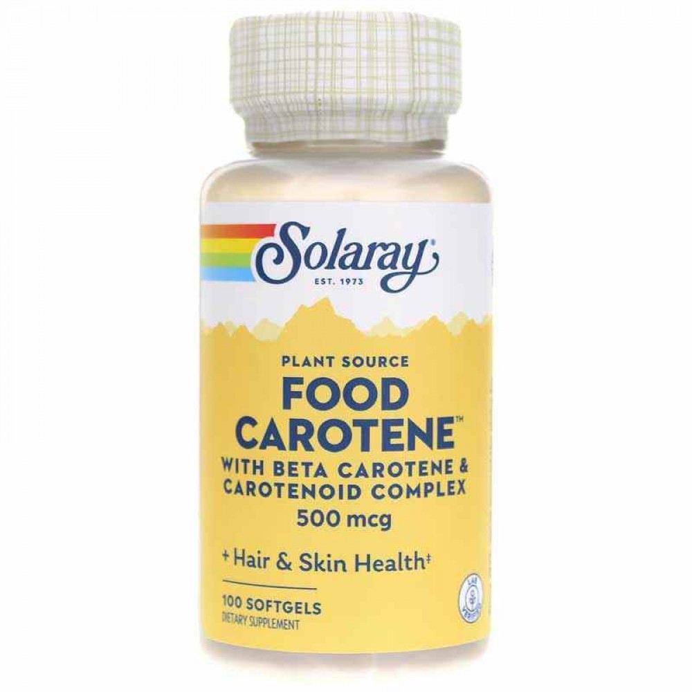 Solaray Food Carotene 500 Mcg, Plant Source