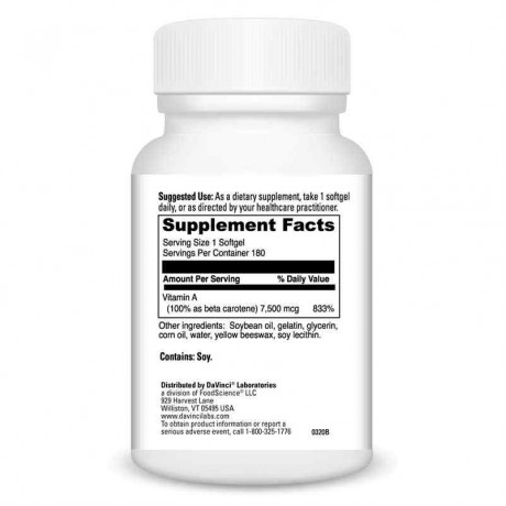 DaVinci Labs Beta Carotene 25000 IU