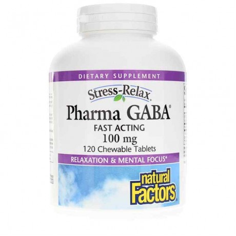 Natural Factors Stress-Relax Pharma GABA Chewable