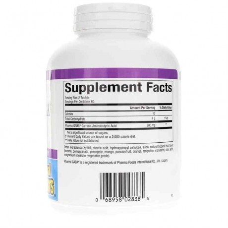 Natural Factors Stress-Relax Pharma GABA Chewable