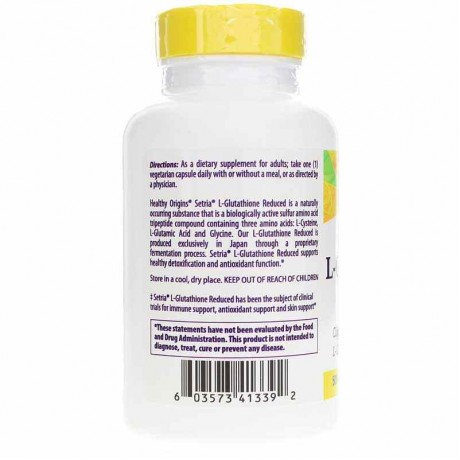 Healthy Origins L-Glutathione Reduced Setria 500 Mg