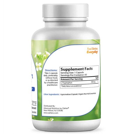 Zahler L-Tryptophan 500 Mg