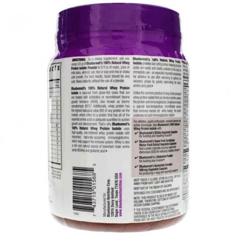 Bluebonnet Whey Protein Isolate