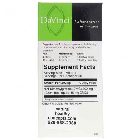 DaVinci Labs Gluconic DMG Liquid 300 Mg