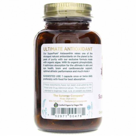 Pure Synergy SuperPure Astaxanthin Organic Algae