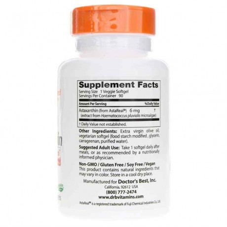 Doctors Best Astaxanthin With AstaPure 6 Mg