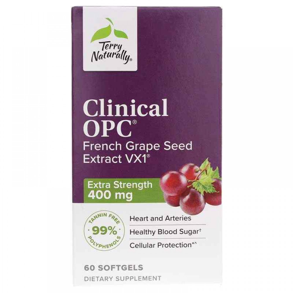 Terry Naturally Clinical OPC Extra Strength French Grape Seed Extract