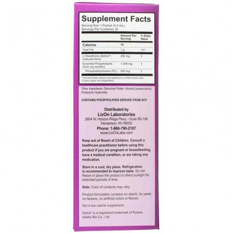 LivOn Laboratories Lypo-Spheric Glutathione
