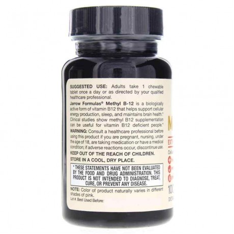 Jarrow Formulas Methyl B-12 1,000 Mcg Lemon
