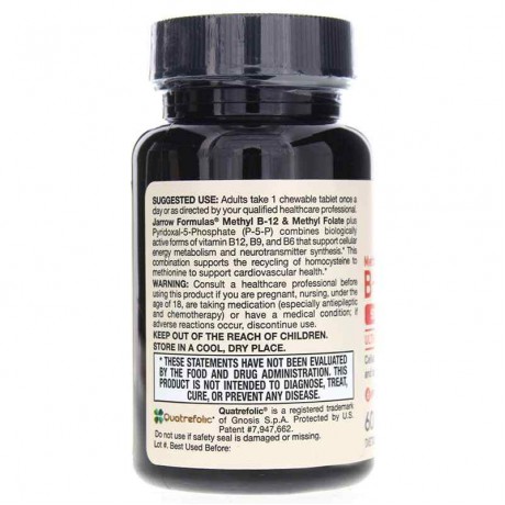 Jarrow Formulas Methyl B-12 & Methyl Folate Cherry