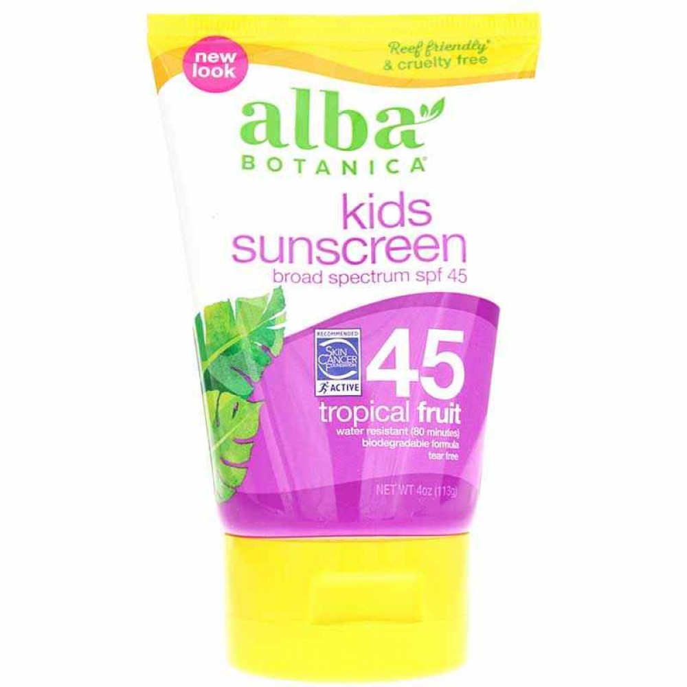 Alba Botanica Kids Sunscreen Tropical Fruit SPF 45
