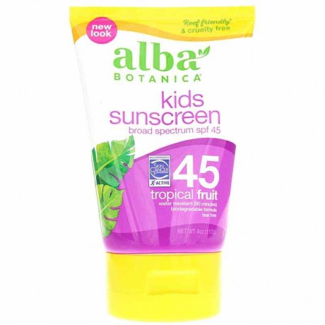 Alba Botanica Kids Sunscreen Tropical Fruit SPF 45