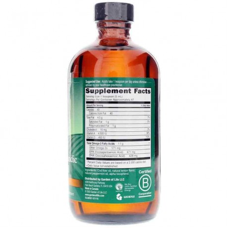 Olde World Icelandic Cod Liver Oil Lemon Mint