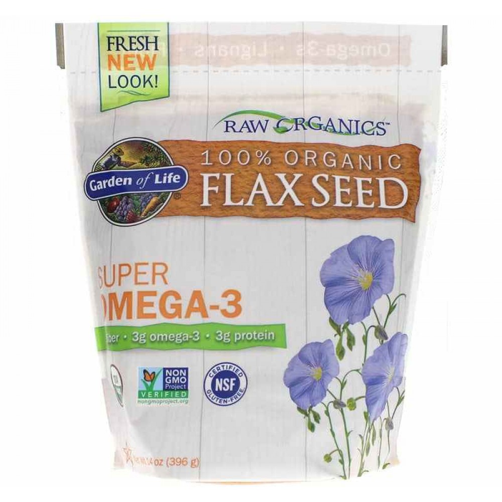 Raw Organics Super Omega-3 Flax Seed