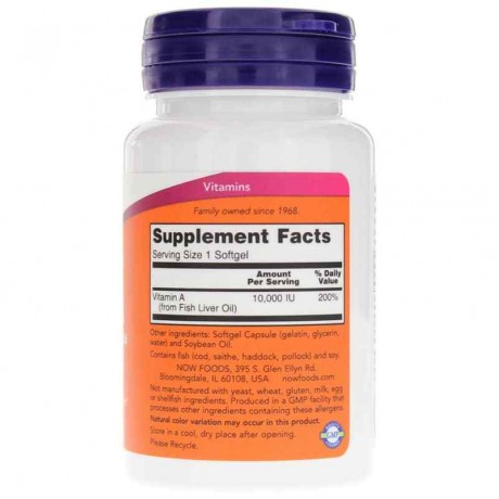 Vitamin A 10,000 IU from Fish Liver Oil
