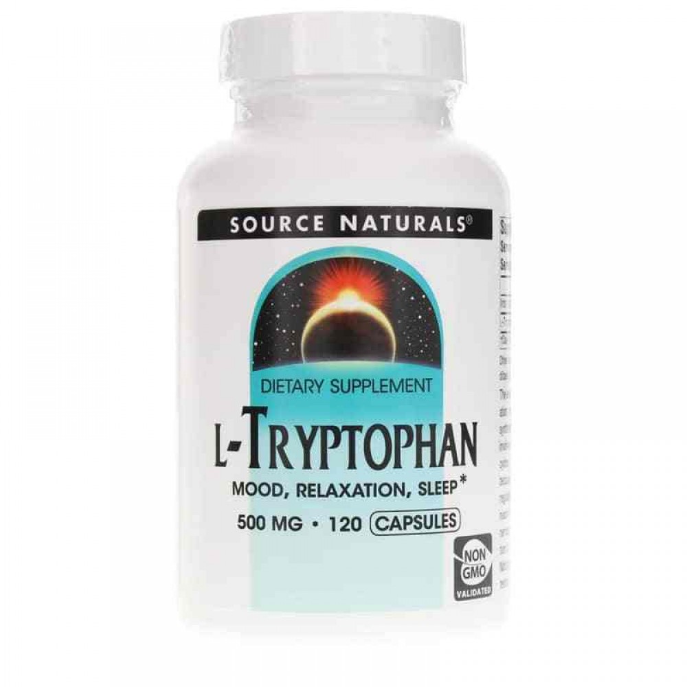 Source Naturals L-Tryptophan 500 Mg Capsules